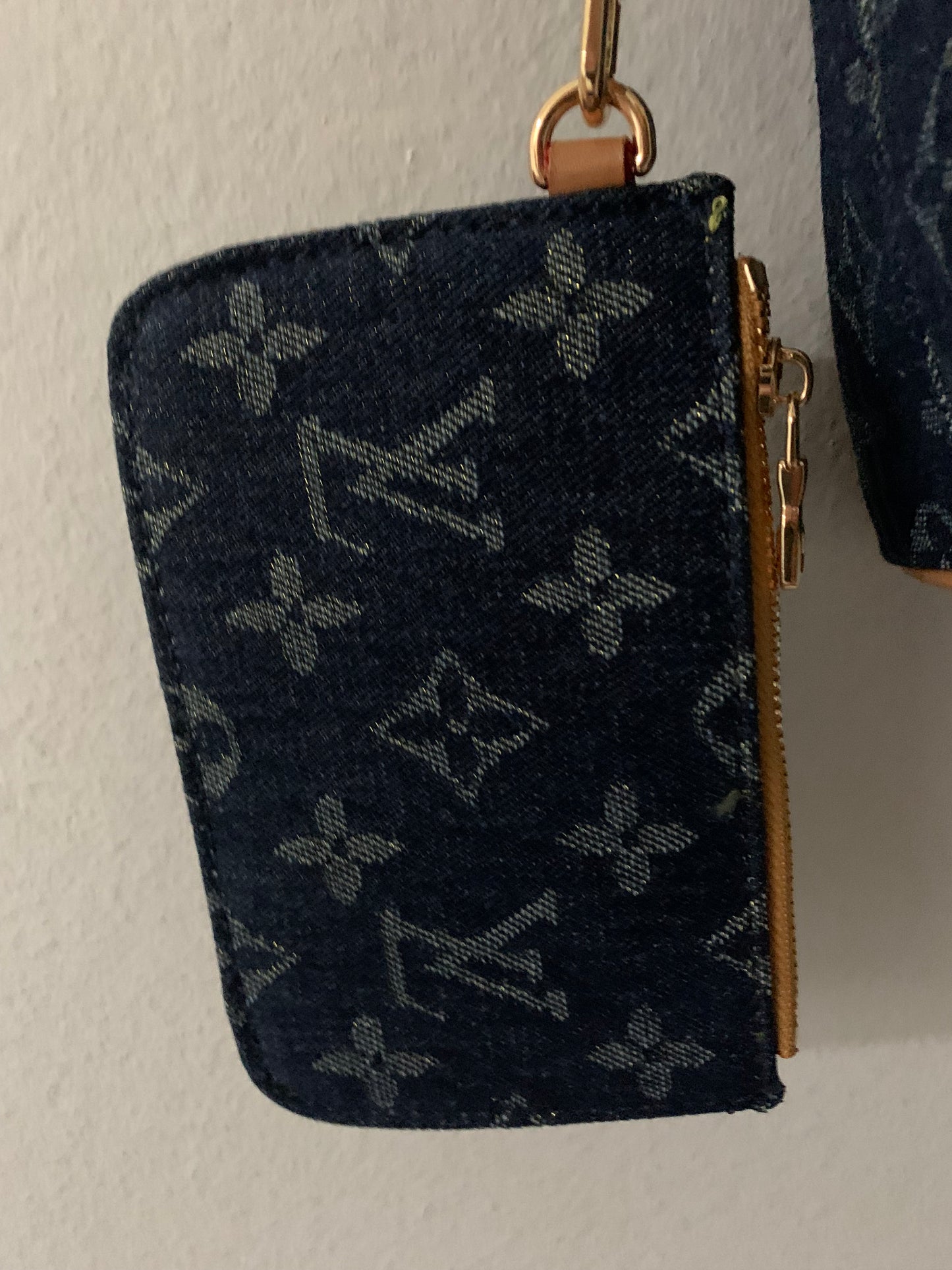 Denim Inspired LV Bucket Barrel bag