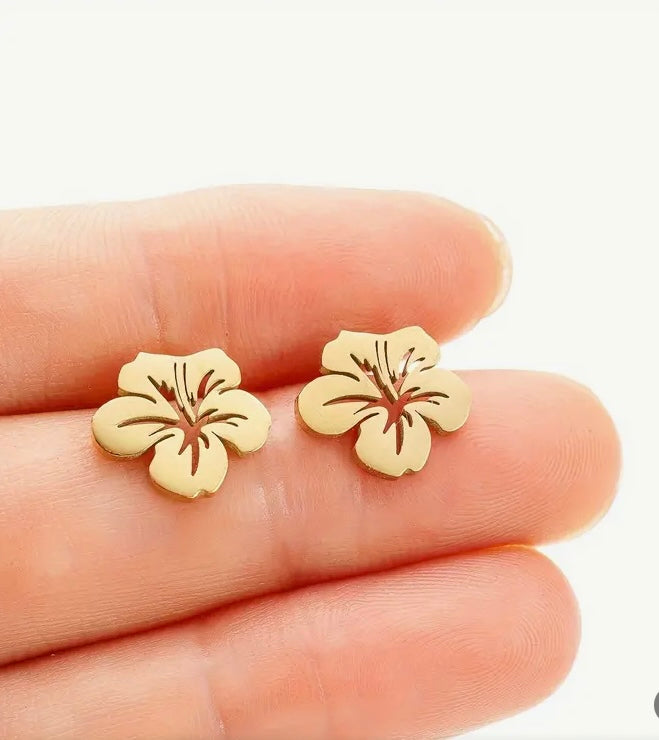 Amapola Earrings gold or silver plated