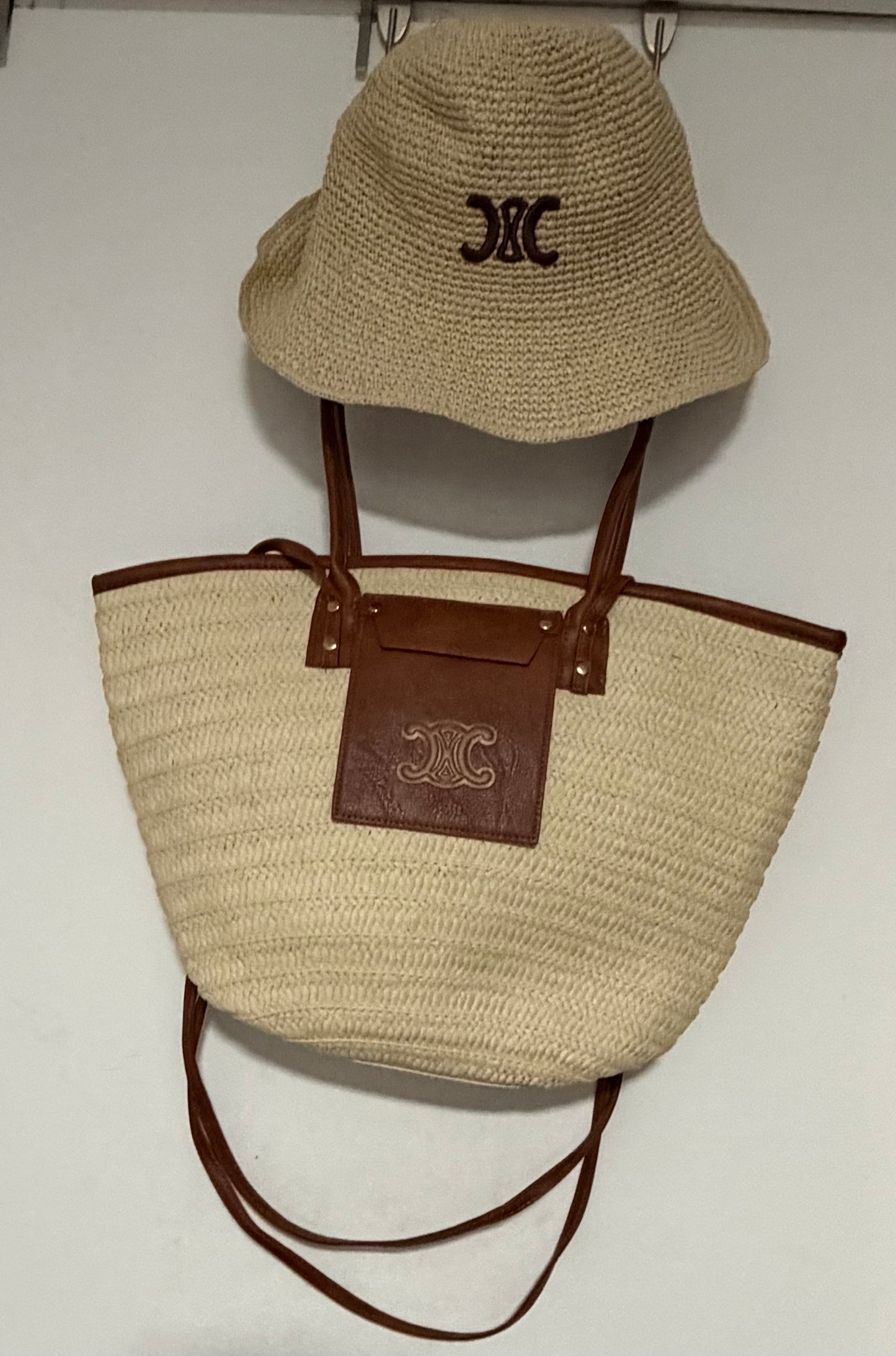 Raffia Hat & CC Summer Bag set