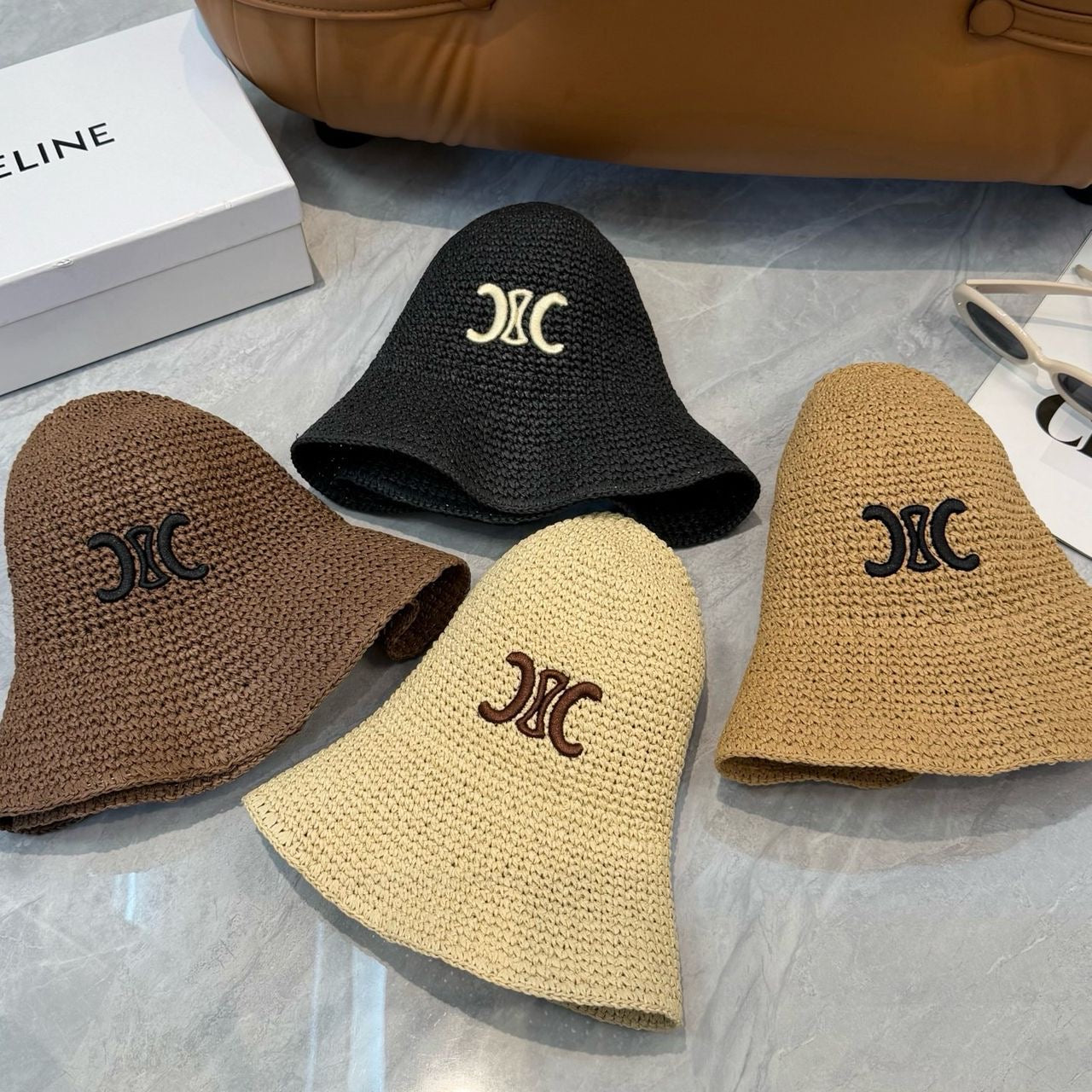 Raffia Hat & CC Summer Bag set